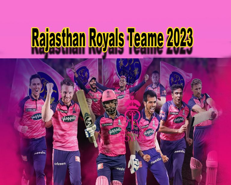 Rajasthan Royals Team 2023 Player List – RR squad, Captain, Owner, Jersey