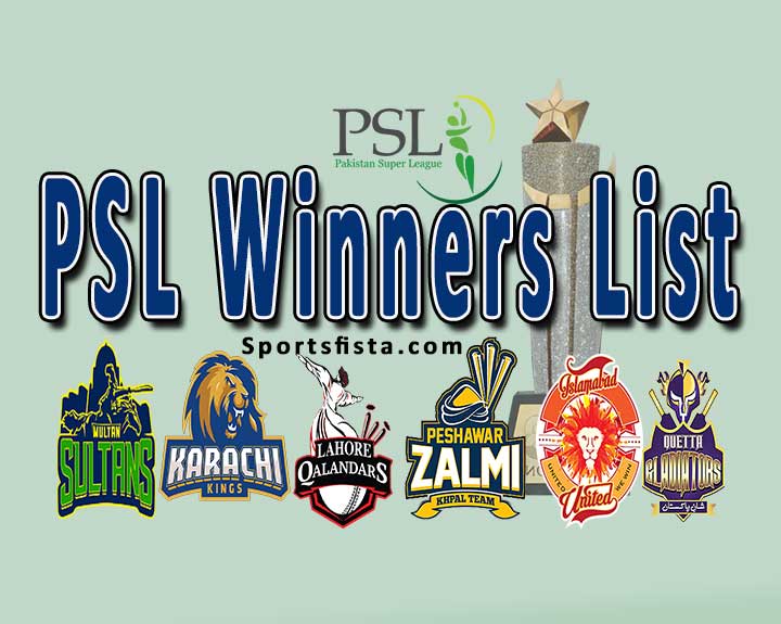 PSL Winners List – PSL 1 to 9 Complete details